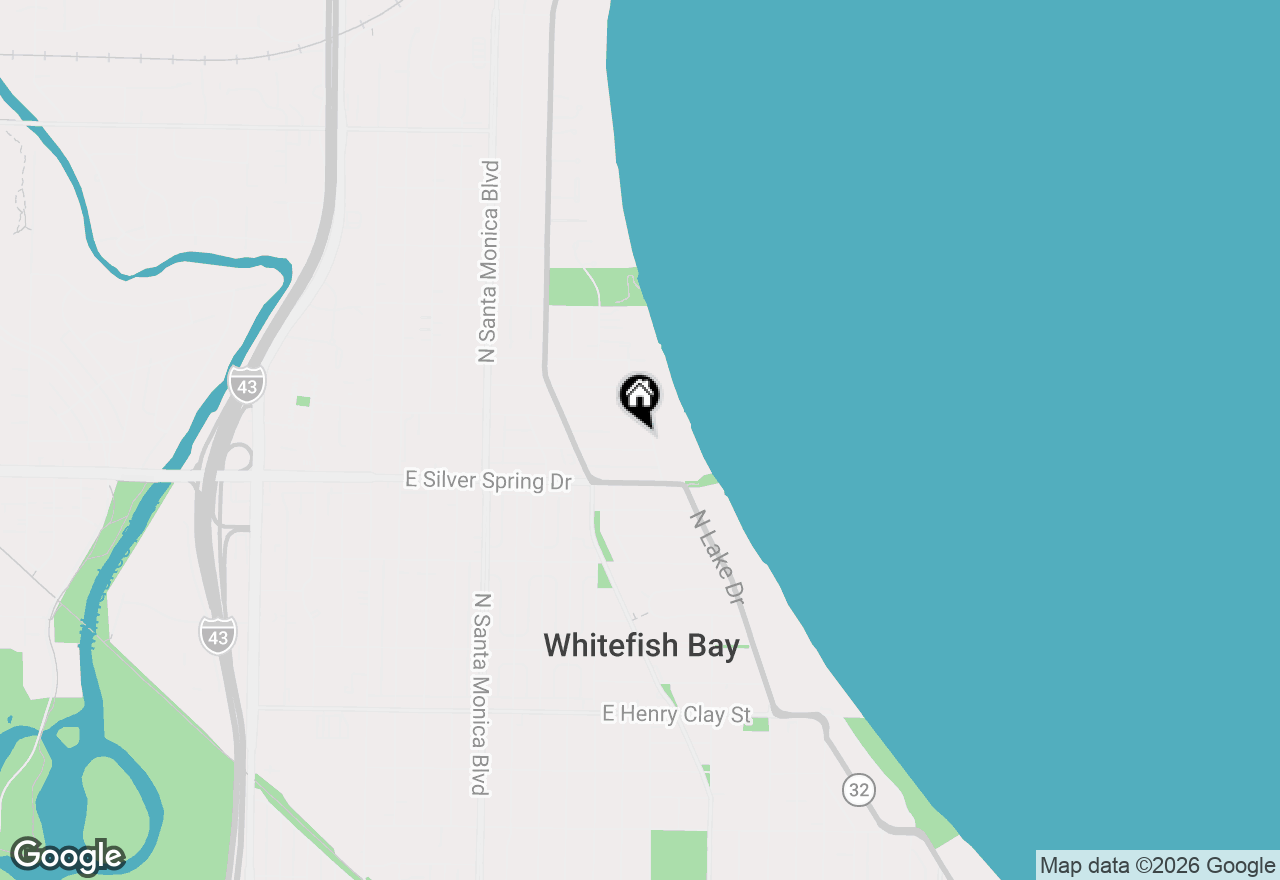 Map of 806 E Beaumont Ave, Whitefish Bay, WI 53217