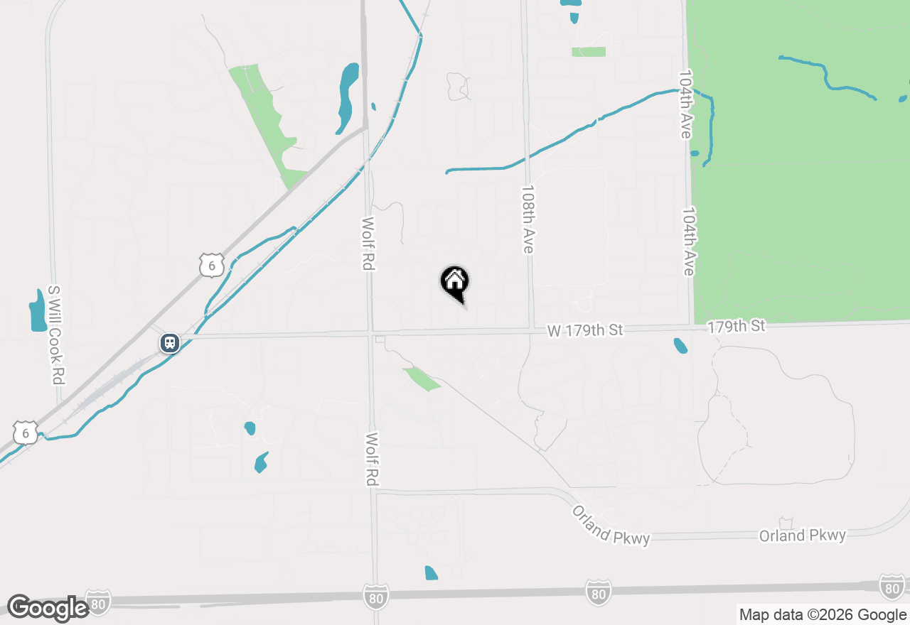 Map of 17833 Maine Court, Orland Park, IL 60467