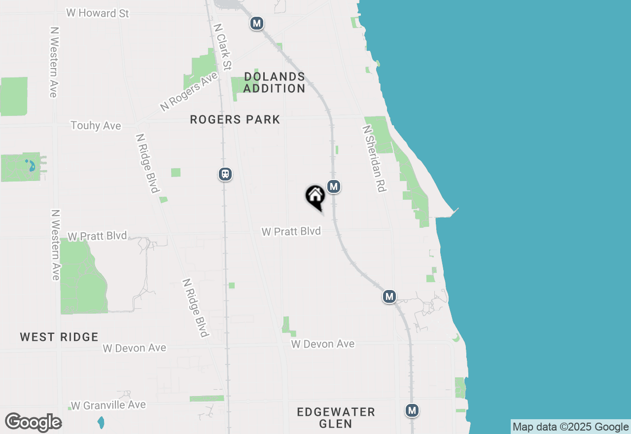 Map of 6825 N Greenview Avenue #1, Chicago, IL 60626