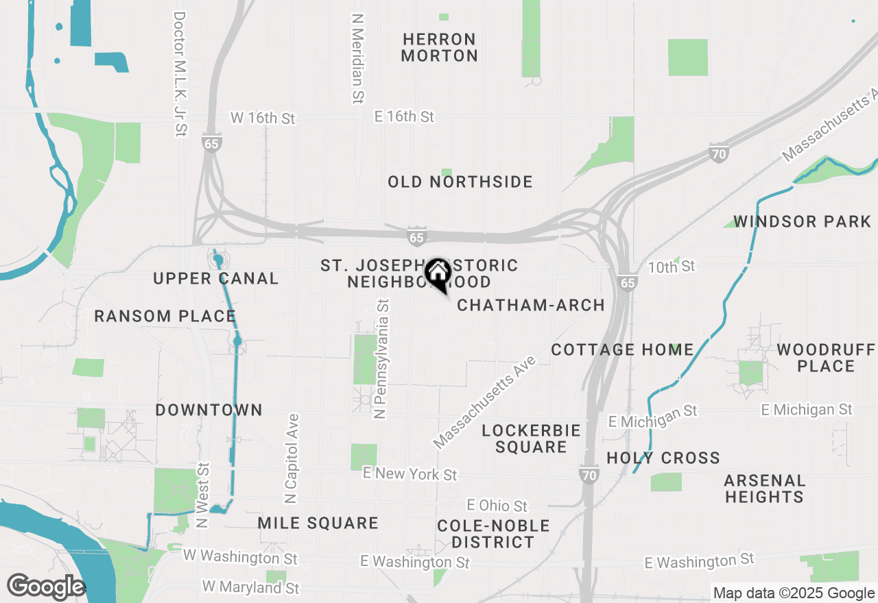 Map of 916 Alabama Street, Indianapolis, IN 46202
