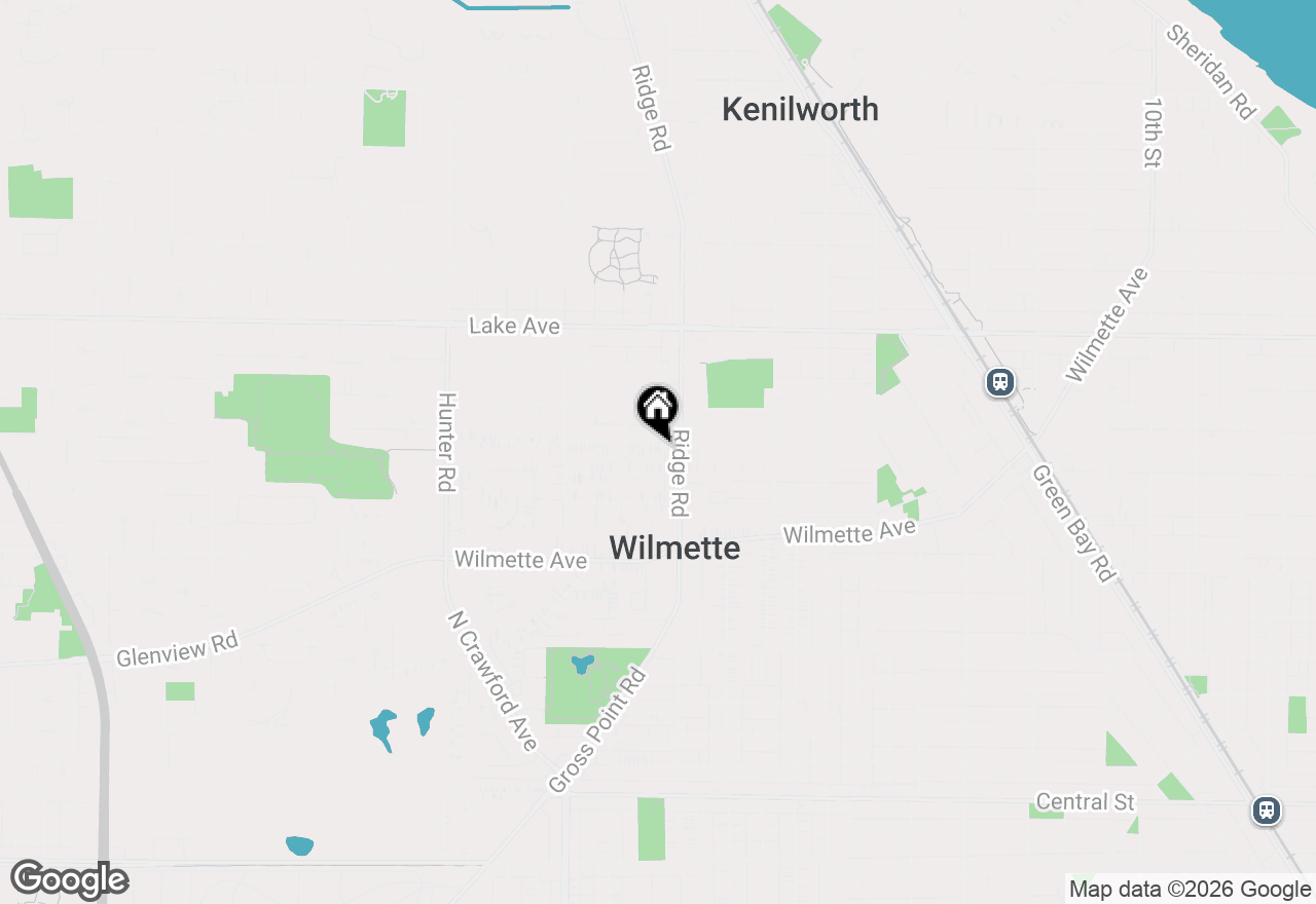 Map of 1917 Washington Avenue, Wilmette, IL 60091