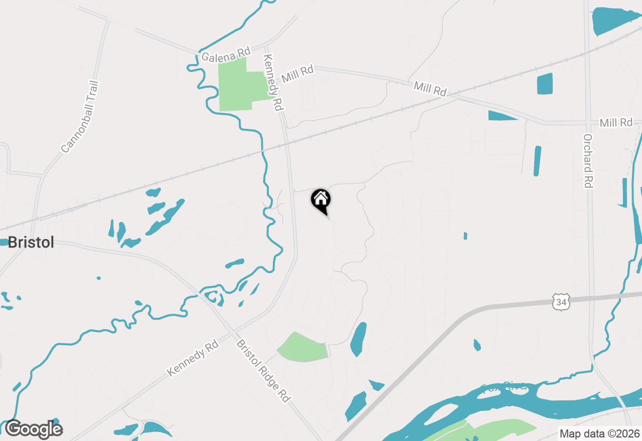 Map of 3096 Jeter Street, Yorkville, IL 60560