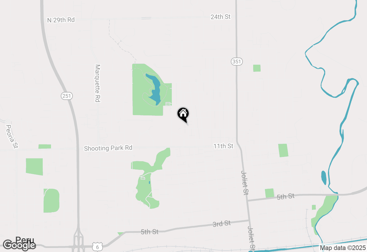 Map of 1304 Creve Coeur Street, Lasalle, IL 61301