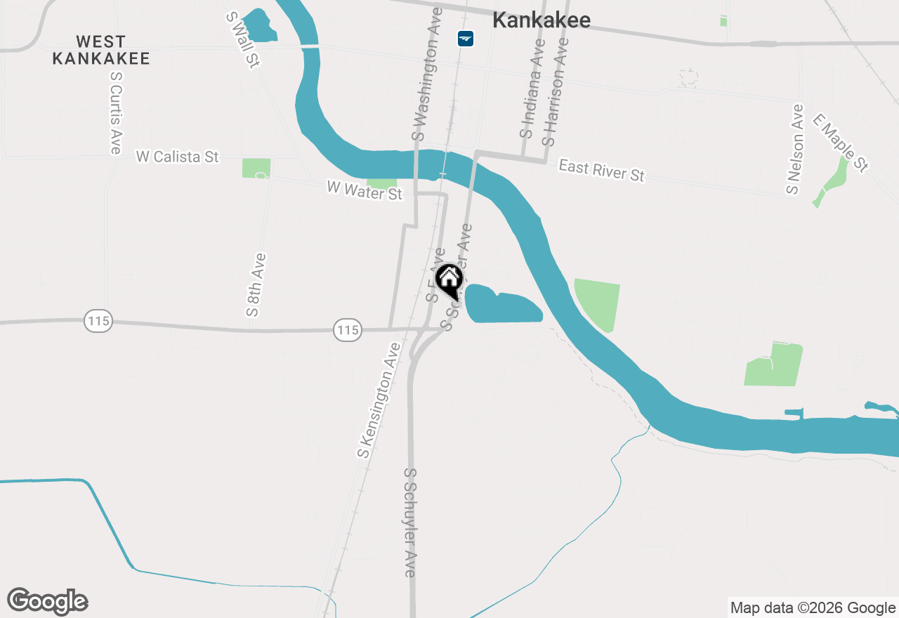 Map of 1179 S Schuyler Avenue, Kankakee, IL 60901