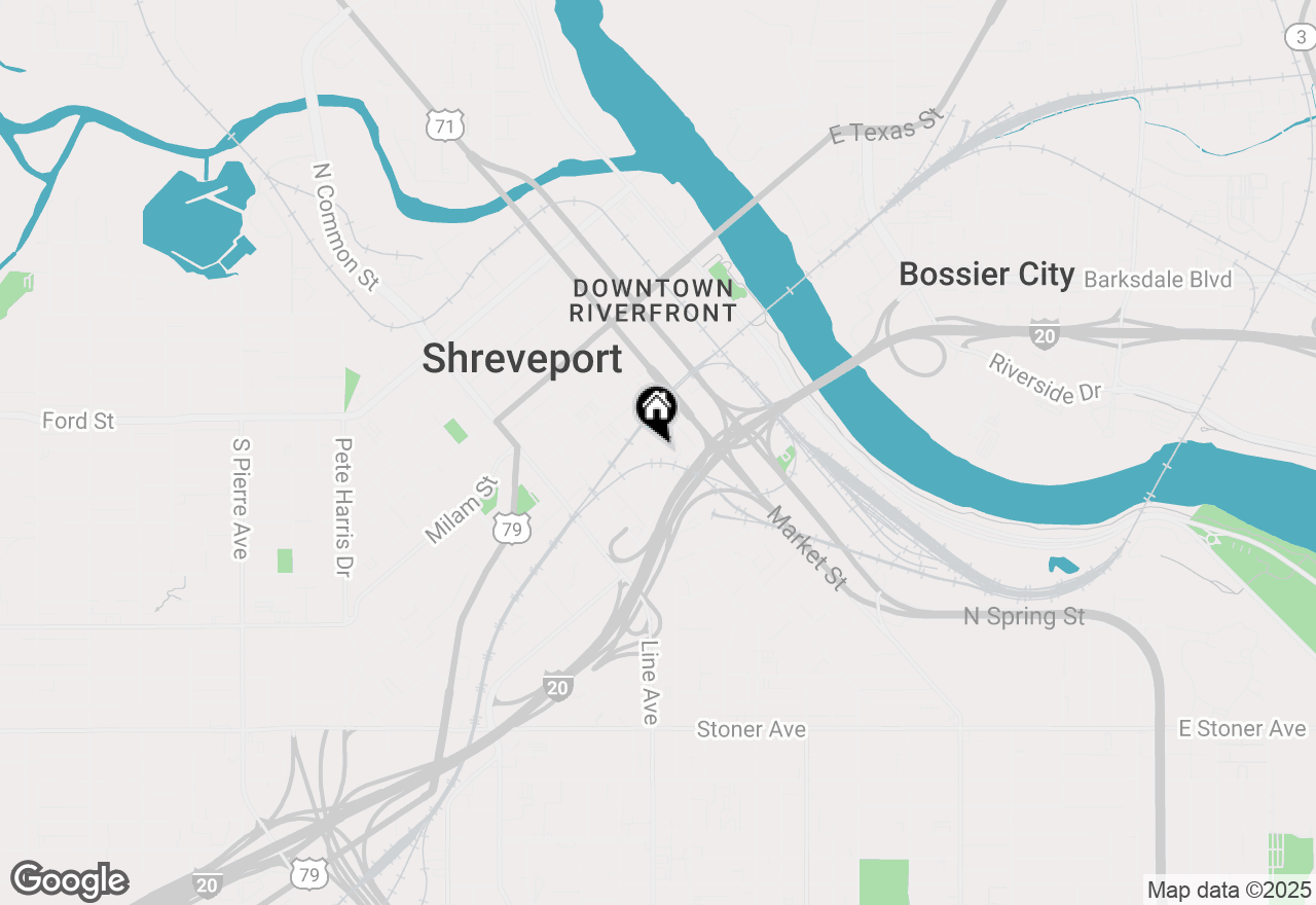 Map of 415 Lake Street, Shreveport, LA 71101