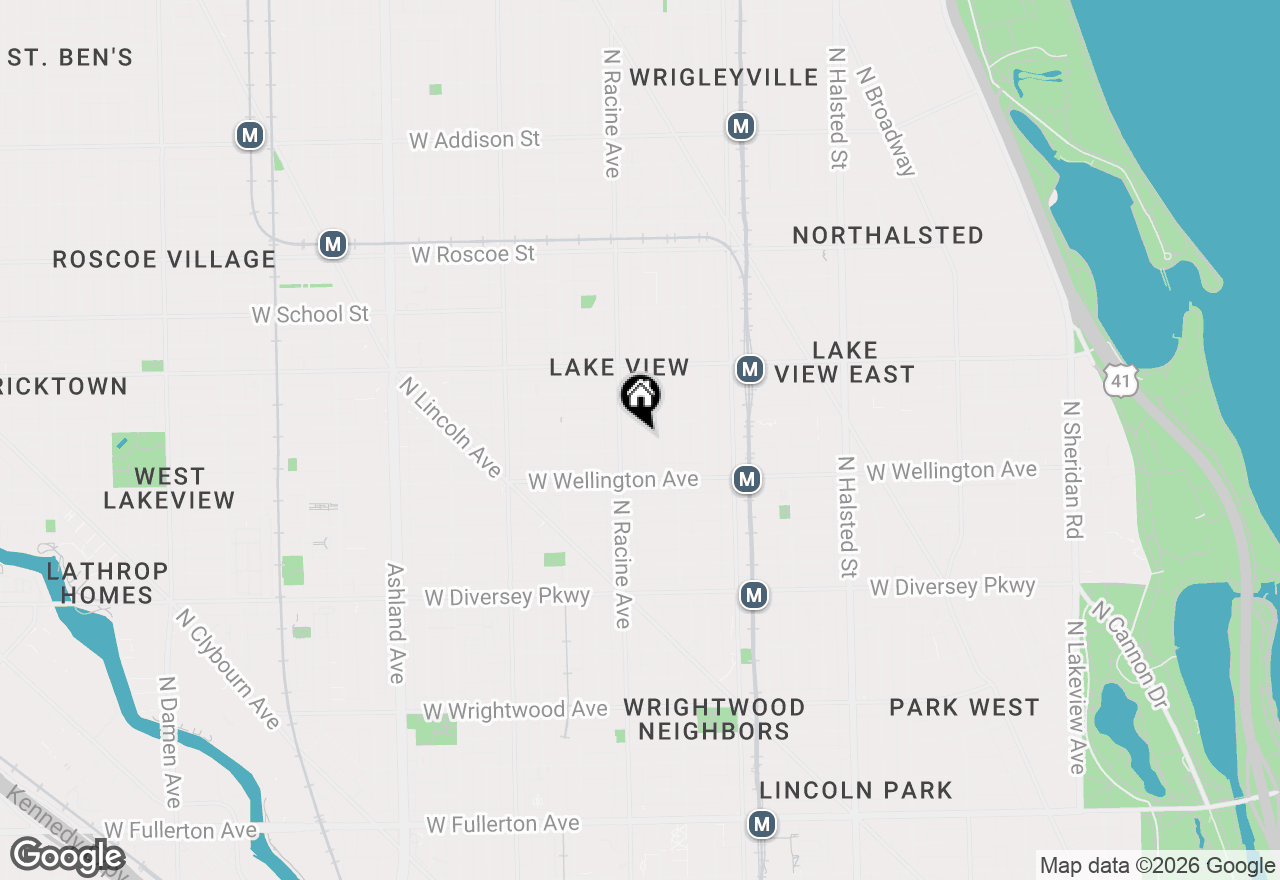 Map of 3042 N Clifton Avenue #3, Chicago, IL 60657