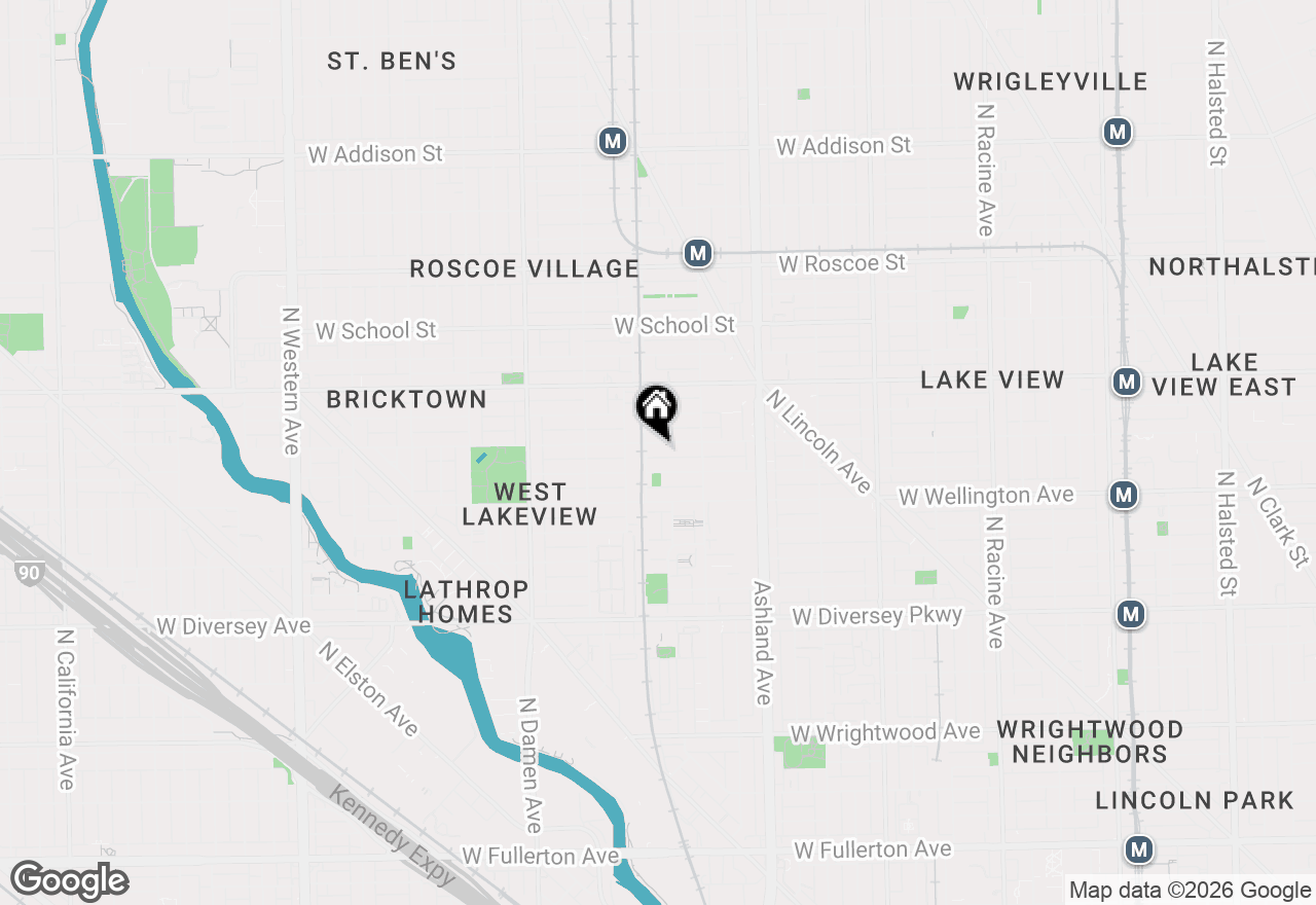 Map of 1749 W Barry Avenue, Chicago, IL 60657