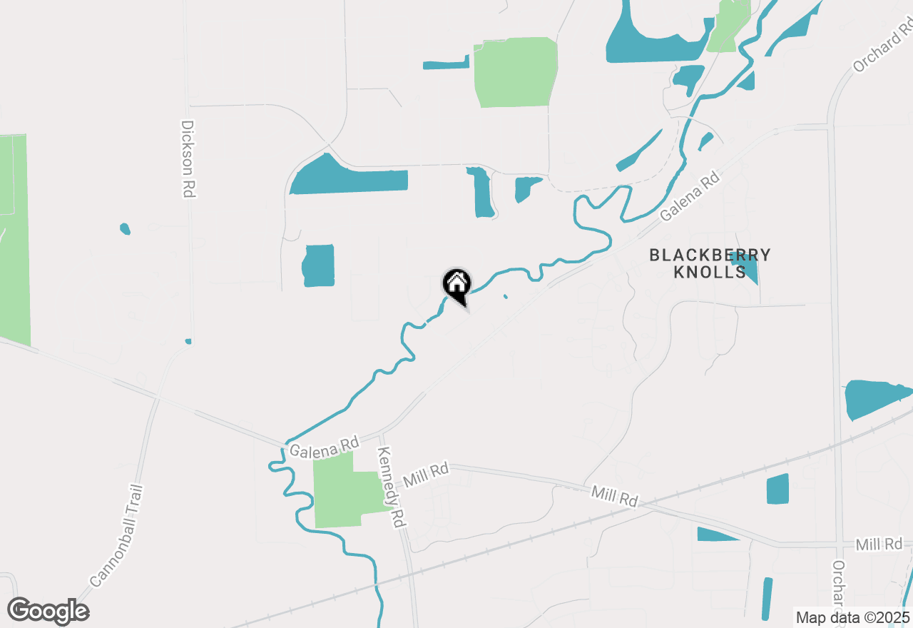 Map of 19 Brookside Lane, Bristol, IL 60512