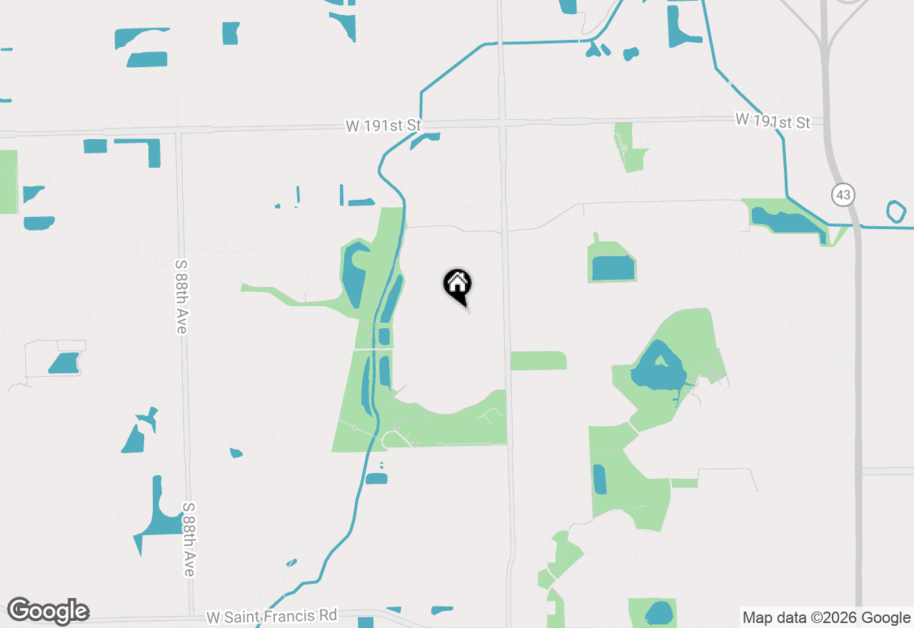 Map of 8101 Highfield Court, Tinley Park, IL 60487
