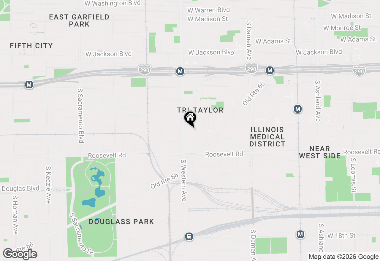 Map of 2336 W Taylor Street, Chicago, IL 60612