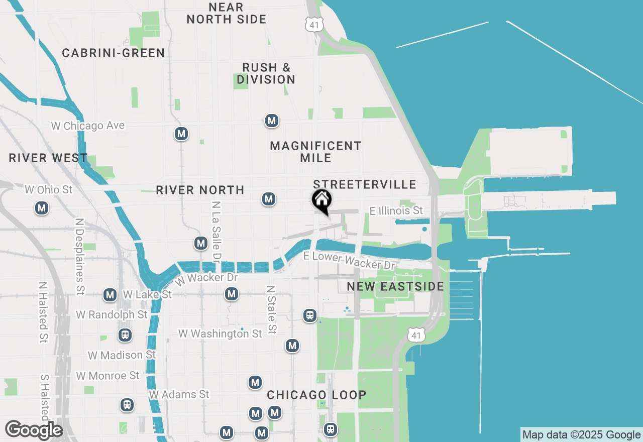 Map of 435 N Michigan Avenue #418, Chicago, IL 60611