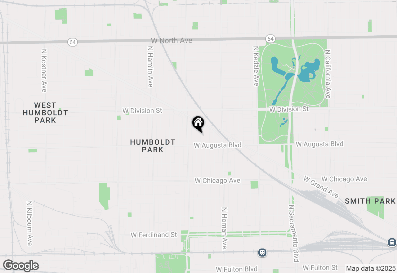 Map of 1031 N Drake Avenue #1, Chicago, IL 60651