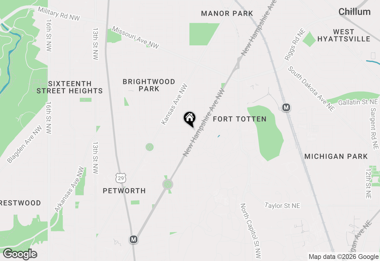 Map of 4816 3rd Street Nw #2, Washington, DC 20011