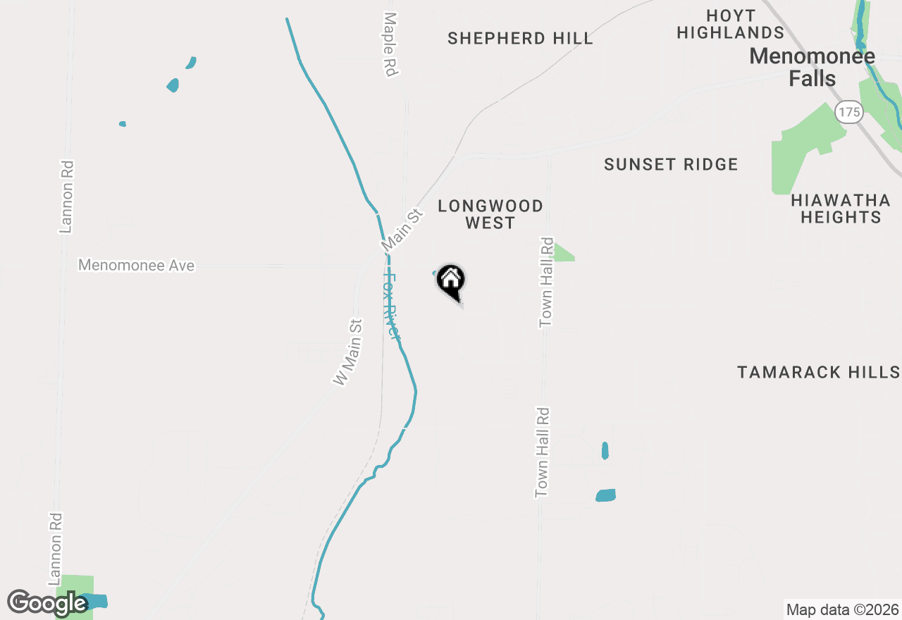 Map of W184N8293 Tours Dr, Menomonee Falls, WI 53051