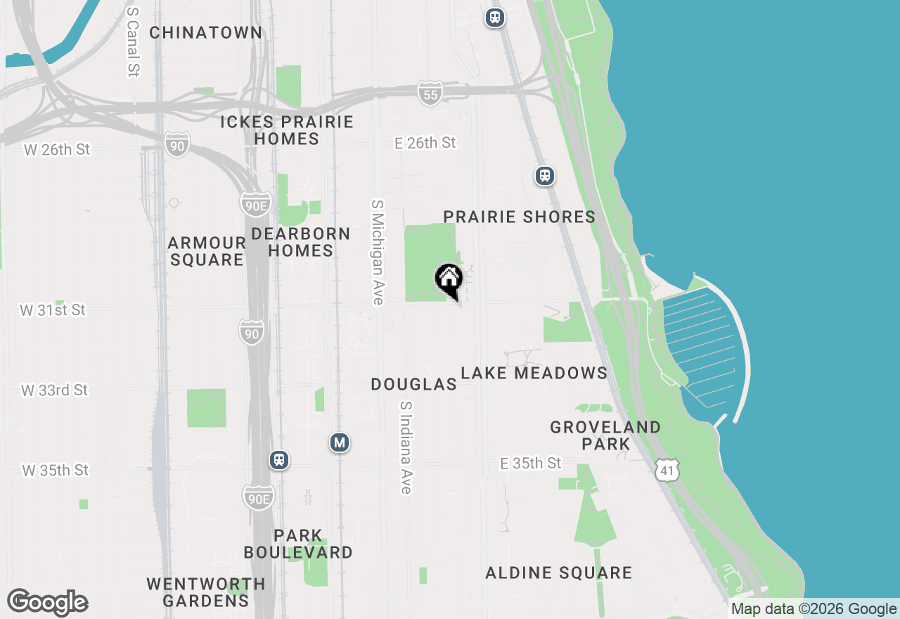 Map of 3105 S Giles Avenue #4S, Chicago, IL 60616
