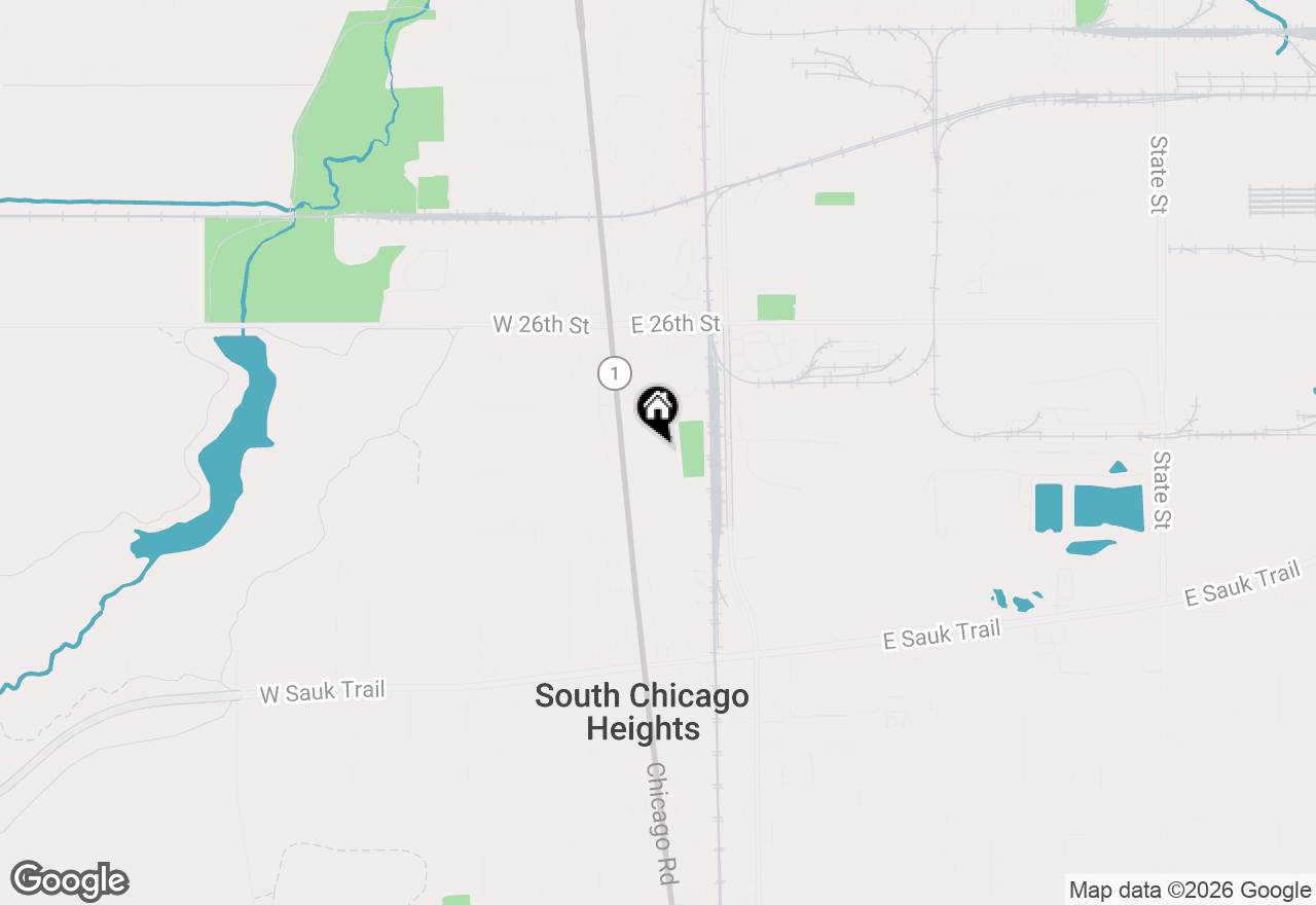 Map of 2809 Commercial Avenue, South Chicago Heights, IL 60411