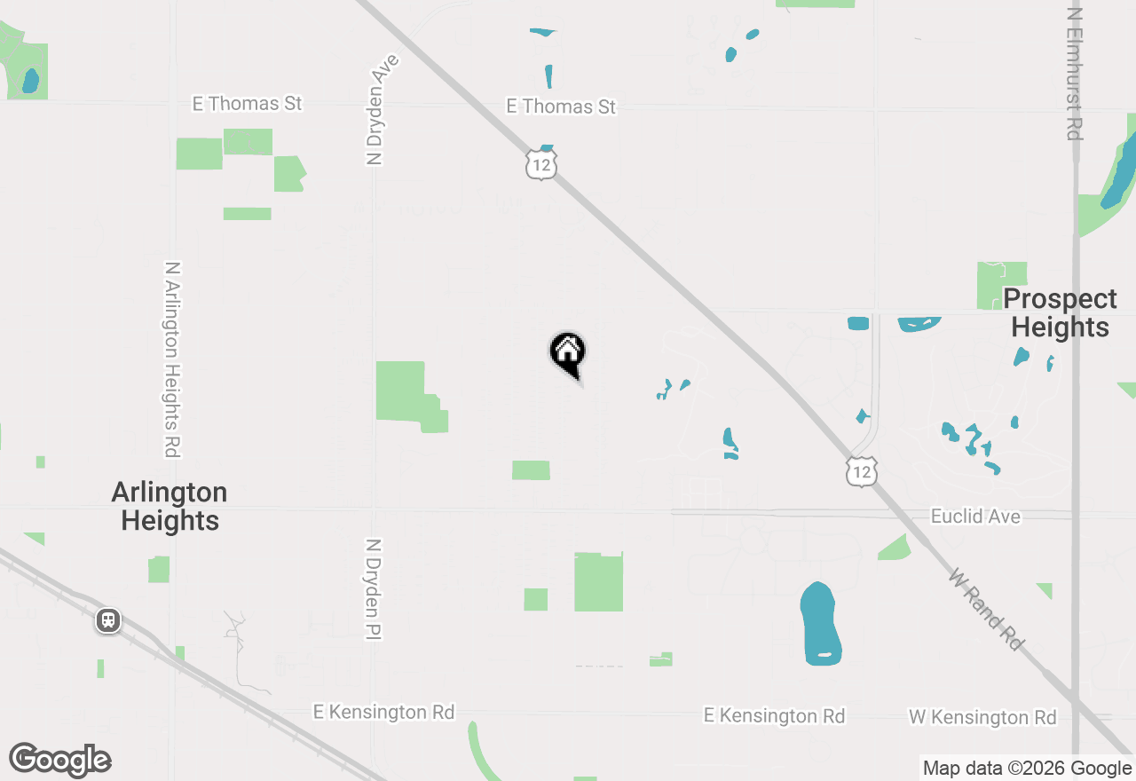 Map of 827 N Gibbons Avenue, Arlington Heights, IL 60004