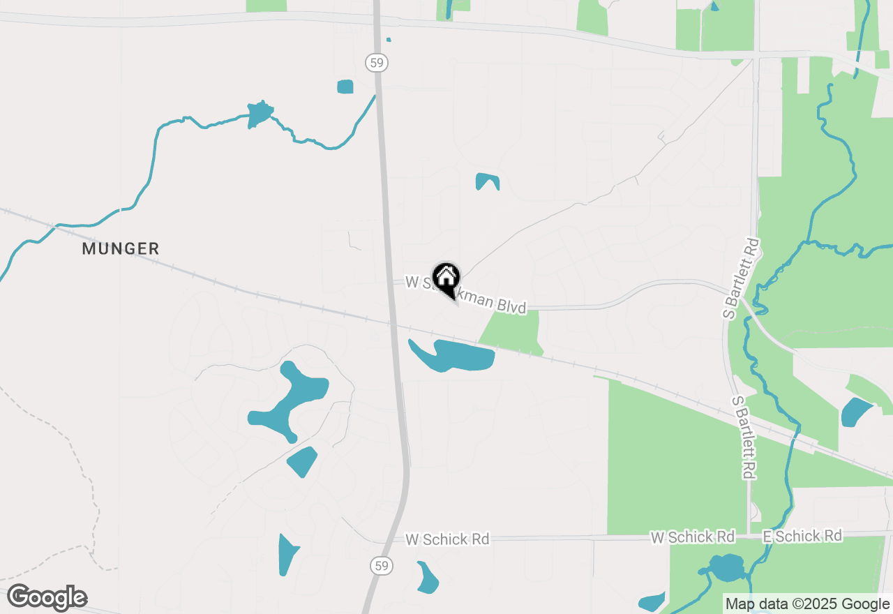 Map of 1347 Wild Tulip Circle, Bartlett, IL 60103