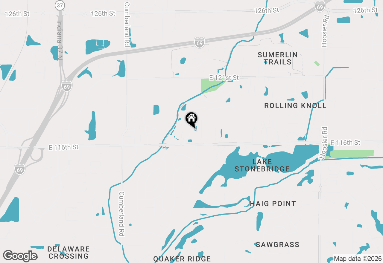 Map of 11711 Sand Creek Boulevard, Fishers, IN 46037