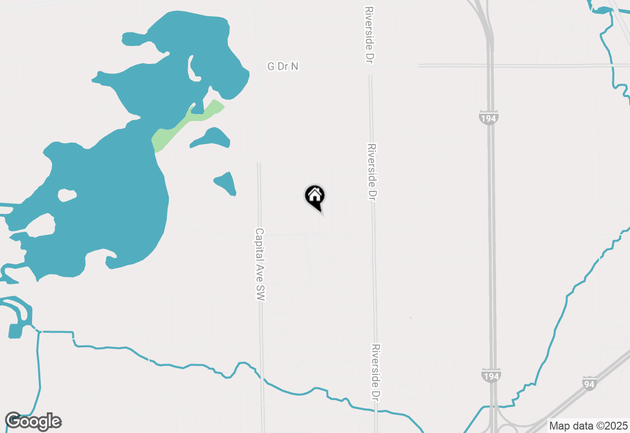 Map of 203 N Ridgeway Drive, Battle Creek, MI 49015