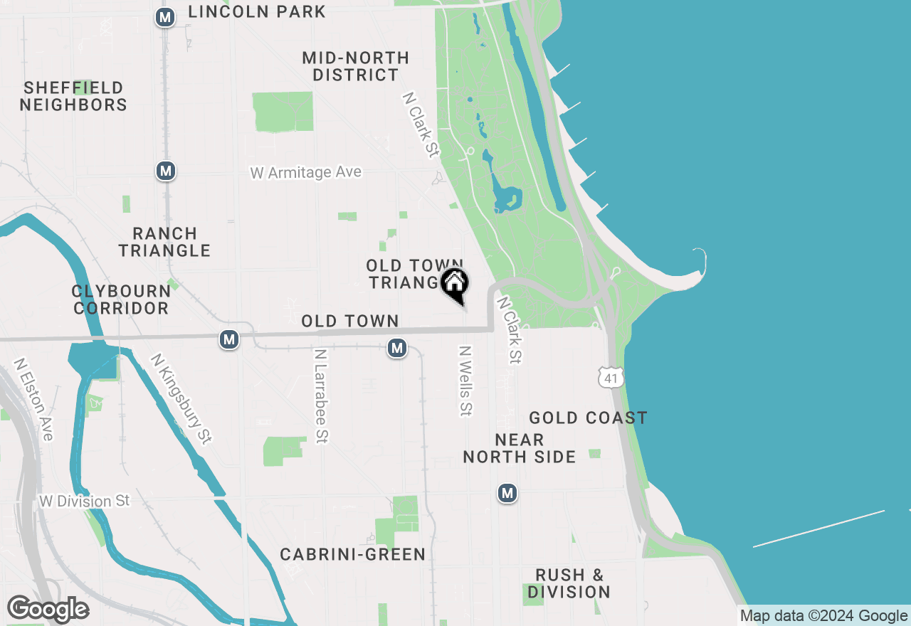 Map of 230 W Concord Lane #5, Chicago, IL 60614