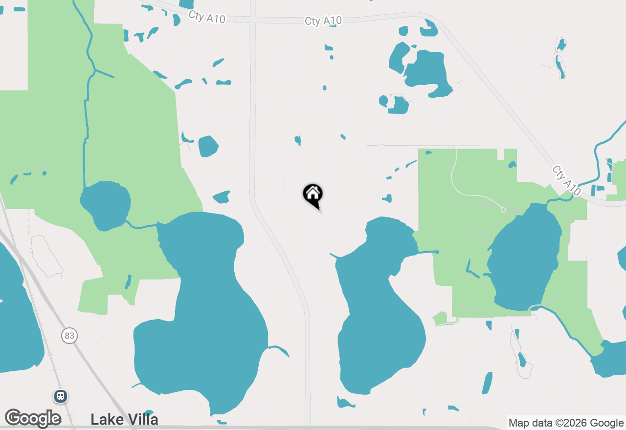 Map of 38950 N Hickory Street, Lake Villa, IL 60046