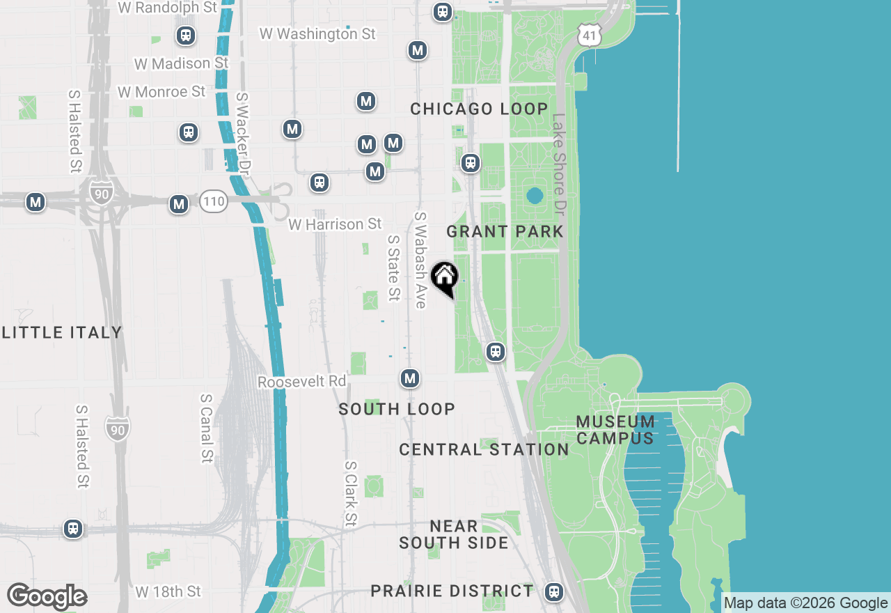 Map of 888 S Michigan Avenue #601, Chicago, IL 60605