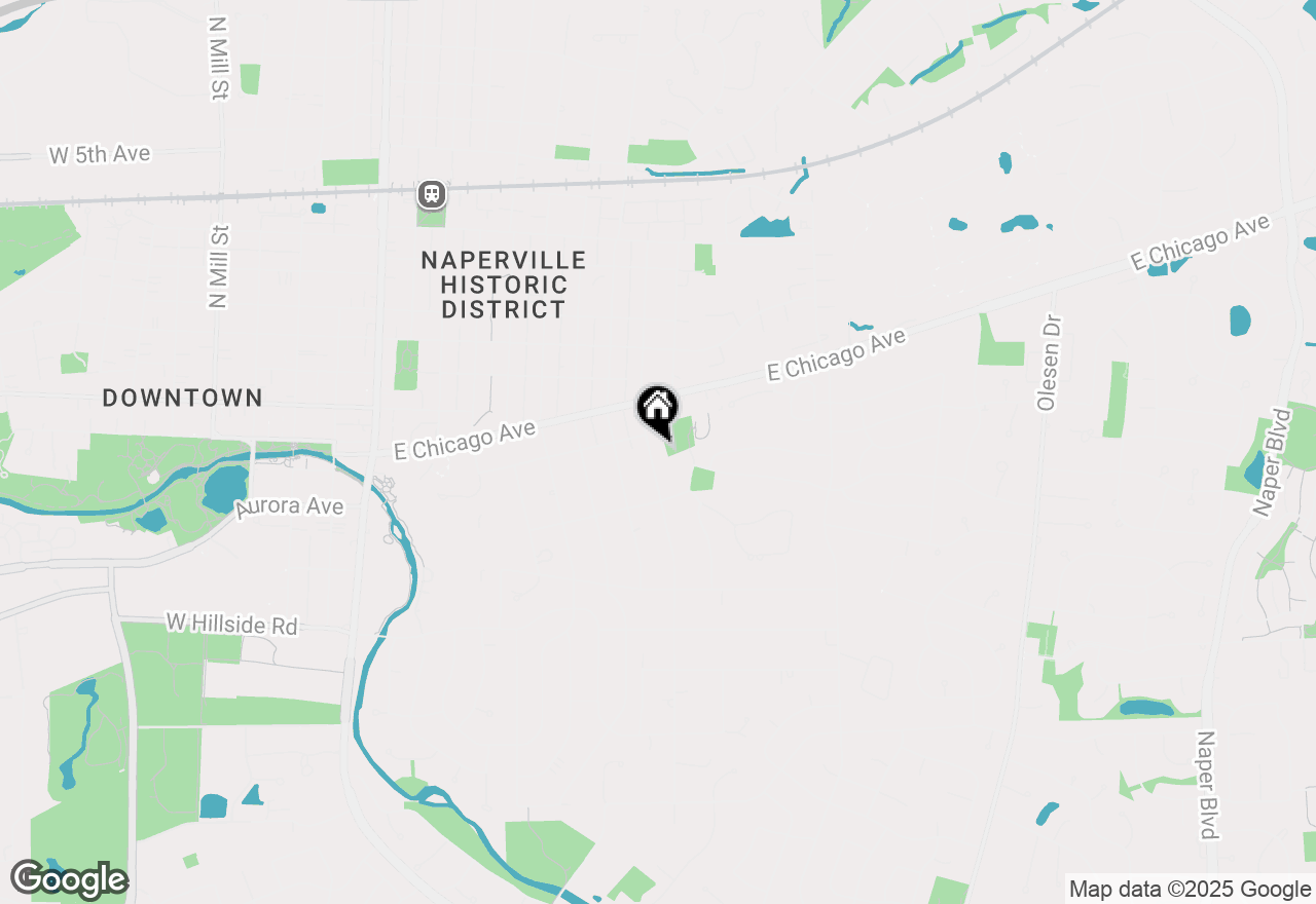 Map of 324 S Julian Street, Naperville, IL 60540