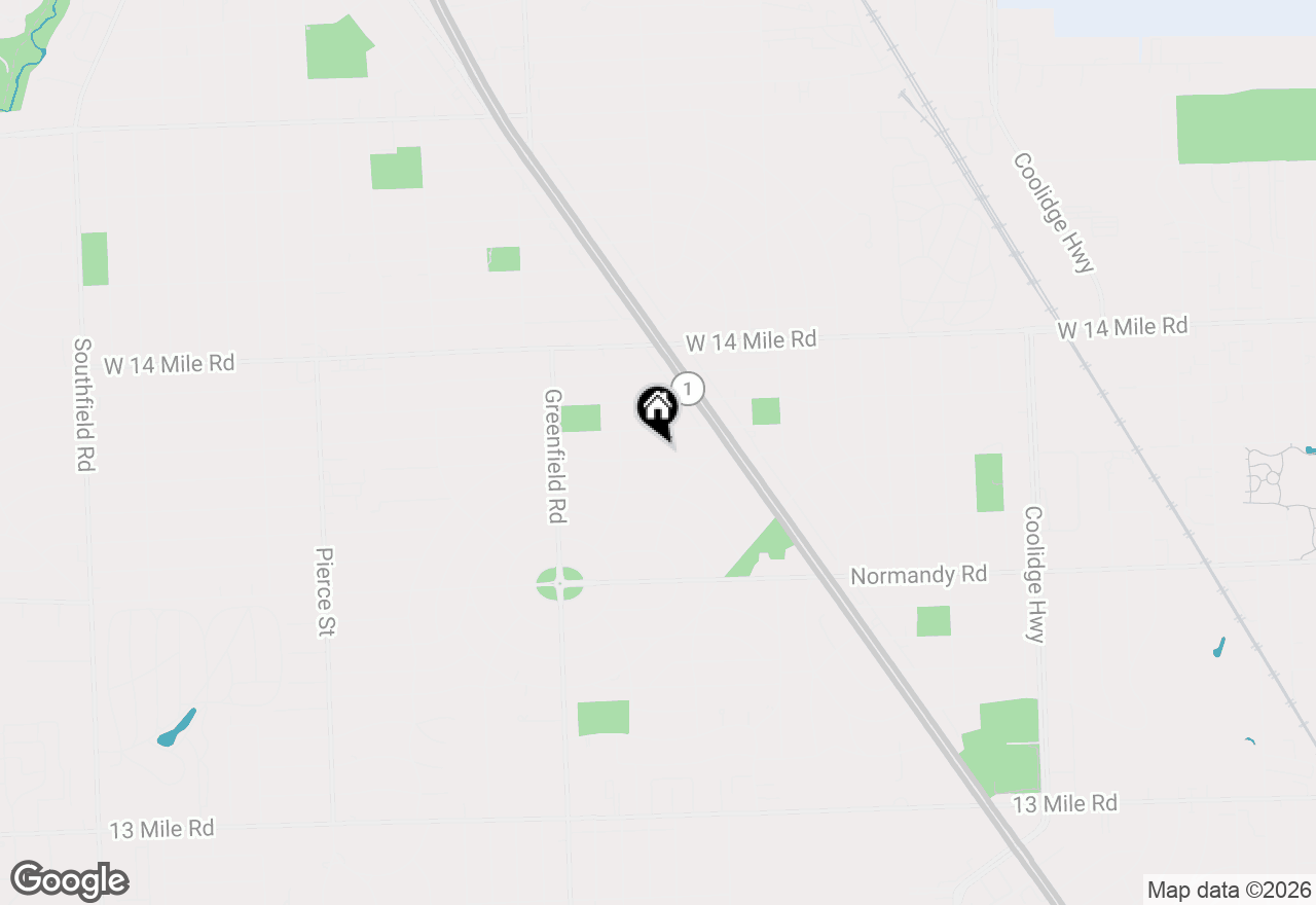 Map of 4302 Sheridan Drive, Royal Oak, MI 48073