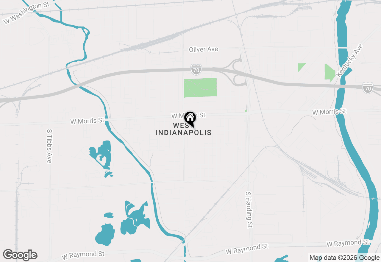 Map of 1260 Hiatt Street, Indianapolis, IN 46221