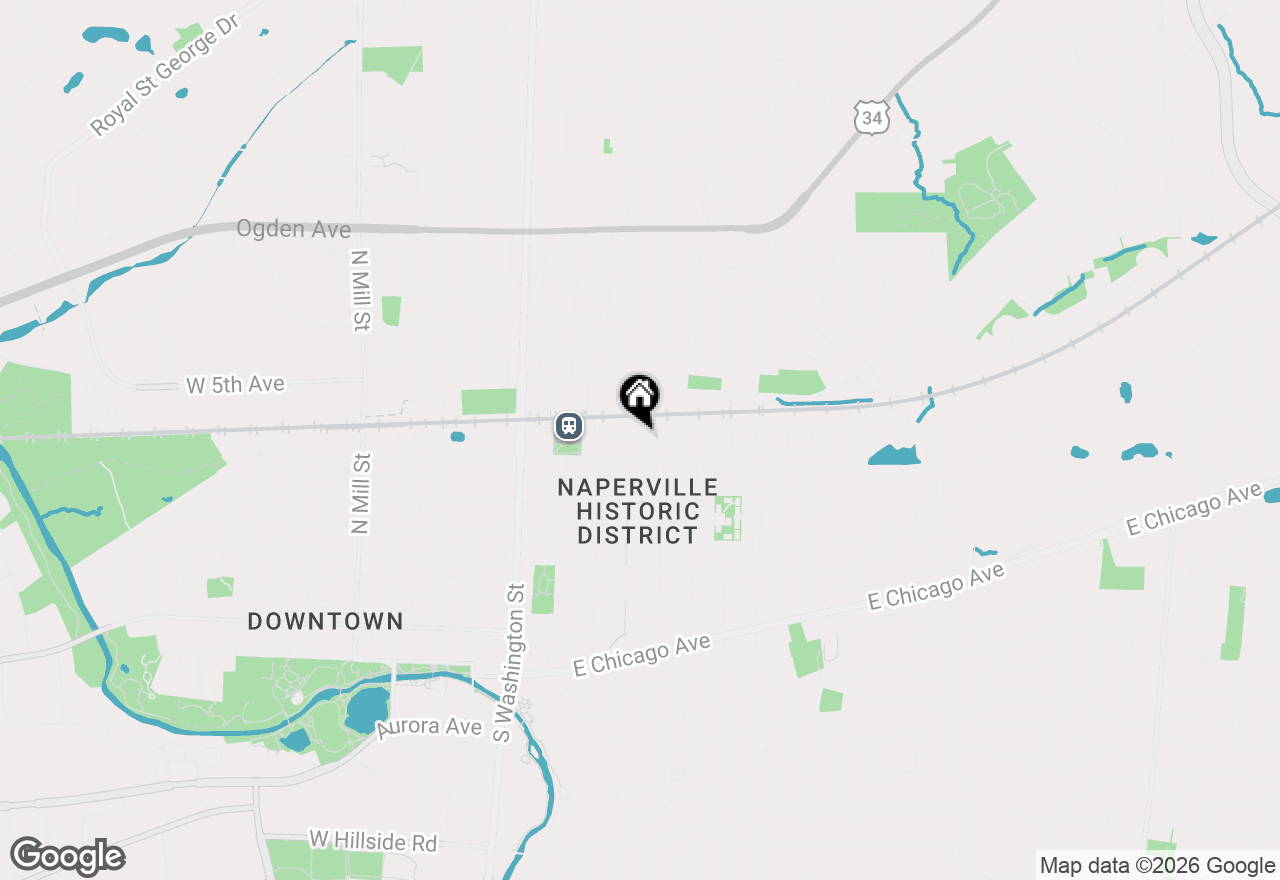 Map of 323 N Loomis Street, Naperville, IL 60540