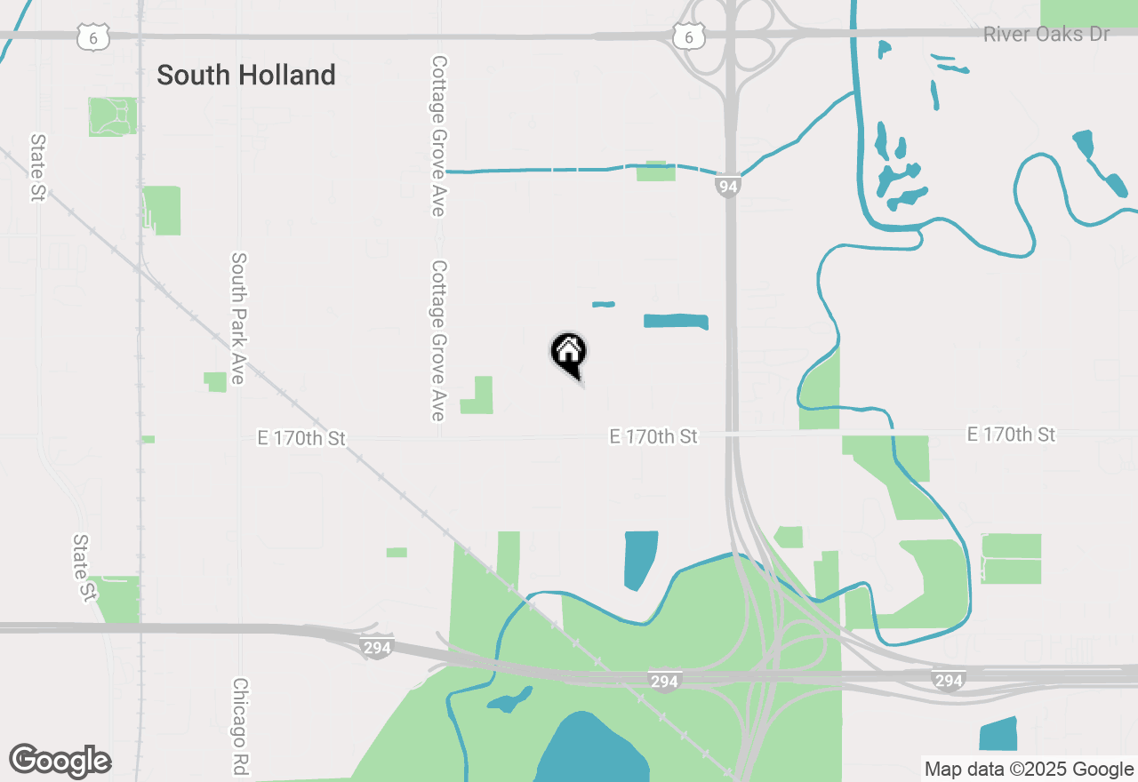 Map of 1039 E 169th Street, South Holland, IL 60473