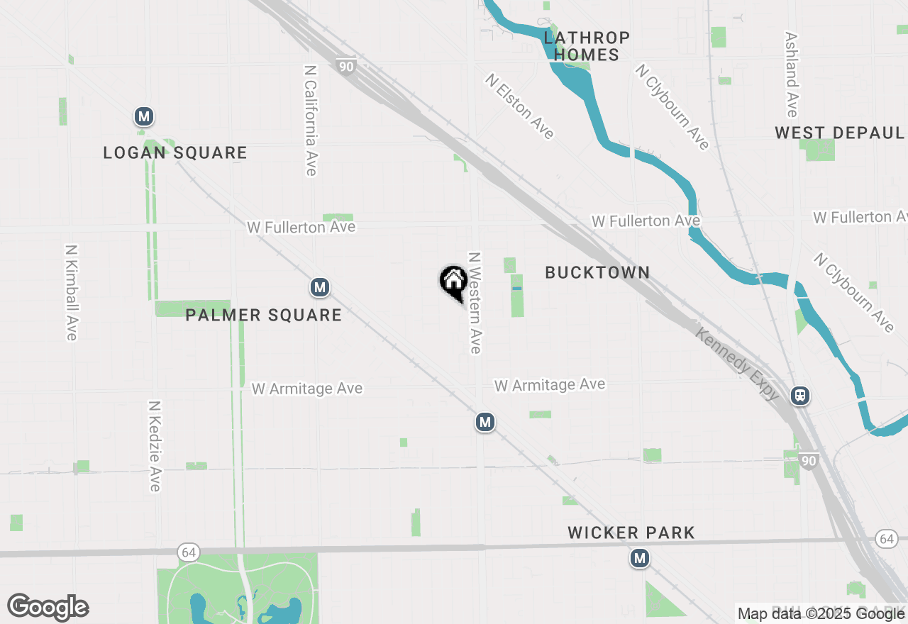 Map of 2133 N Campbell Avenue #2A, Chicago, IL 60647