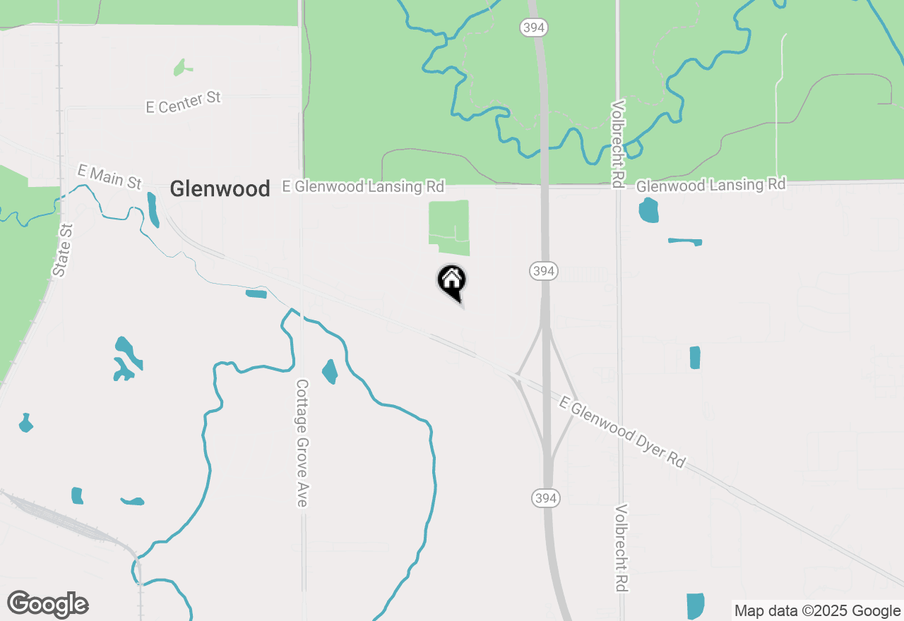 Map of (Address confidential), Glenwood, Illinois 60425