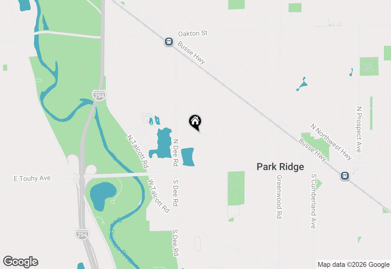 Map of 305 N Rose Avenue, Park Ridge, IL 60068