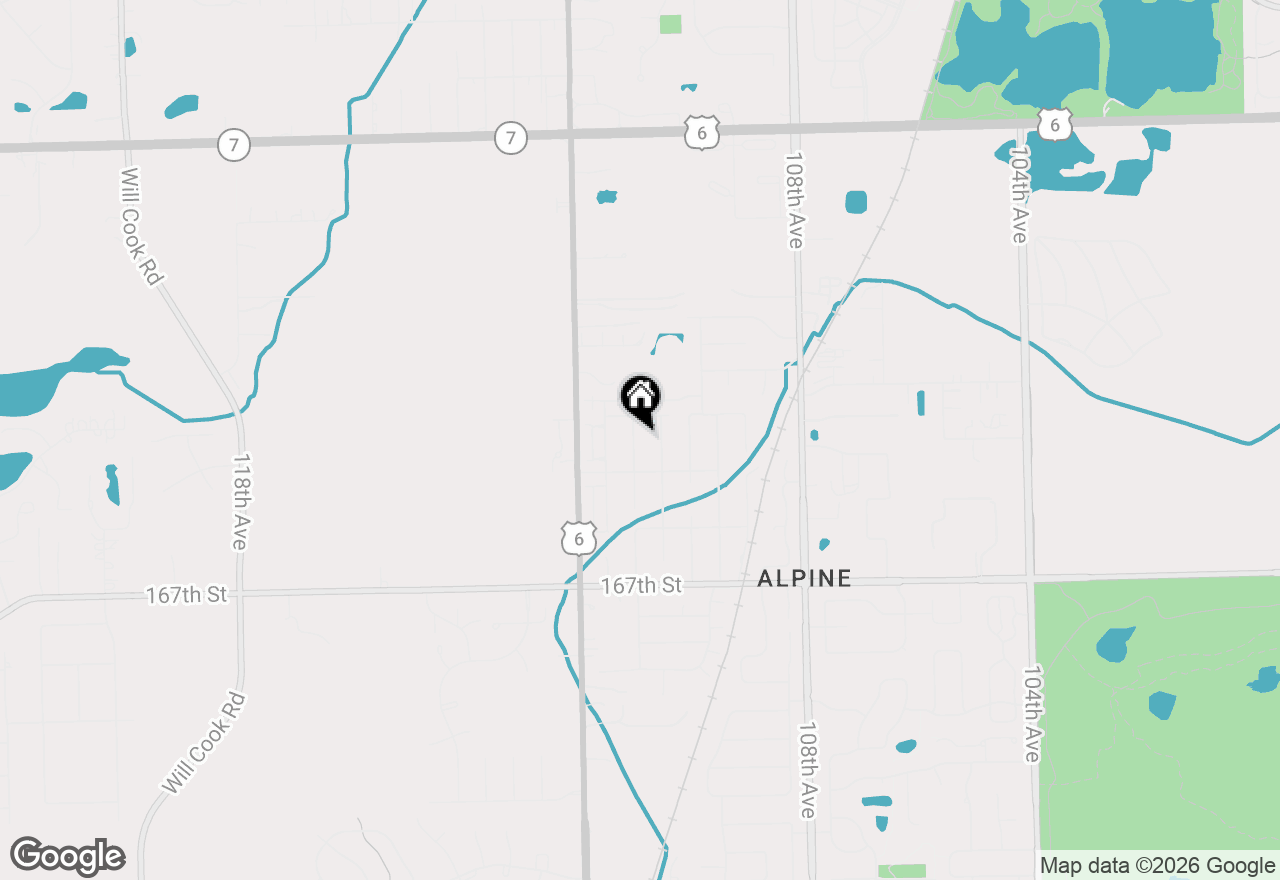 Map of 16421 Lee Avenue, Orland Park, IL 60467