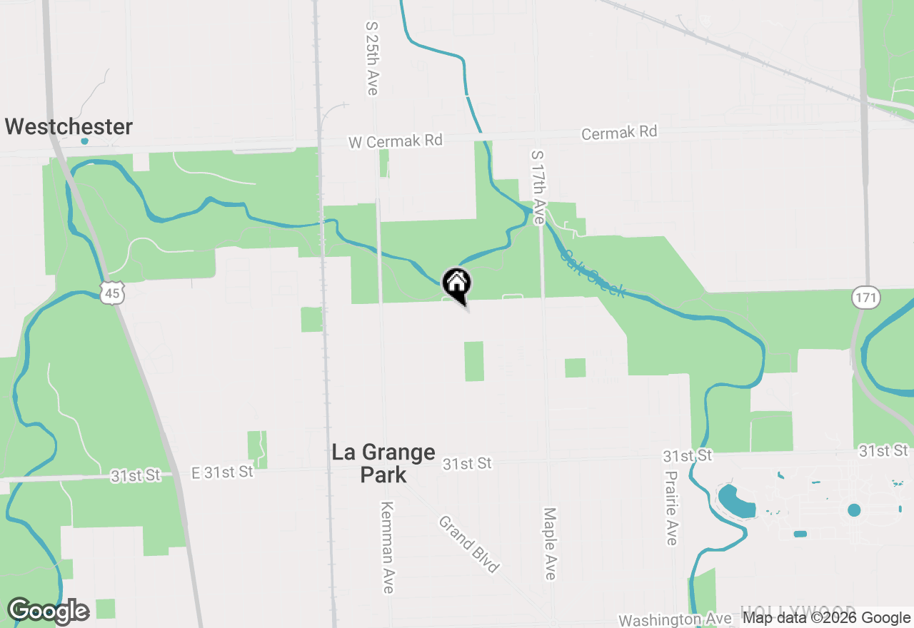 Map of 1534 Harrison Avenue, La Grange Park, IL 60526