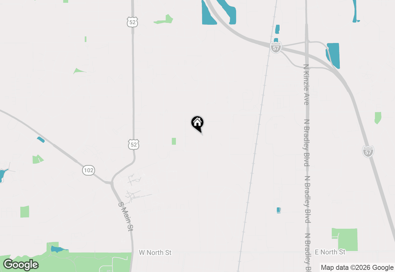 Map of 260 W Country Court, Bourbonnais, IL 60914