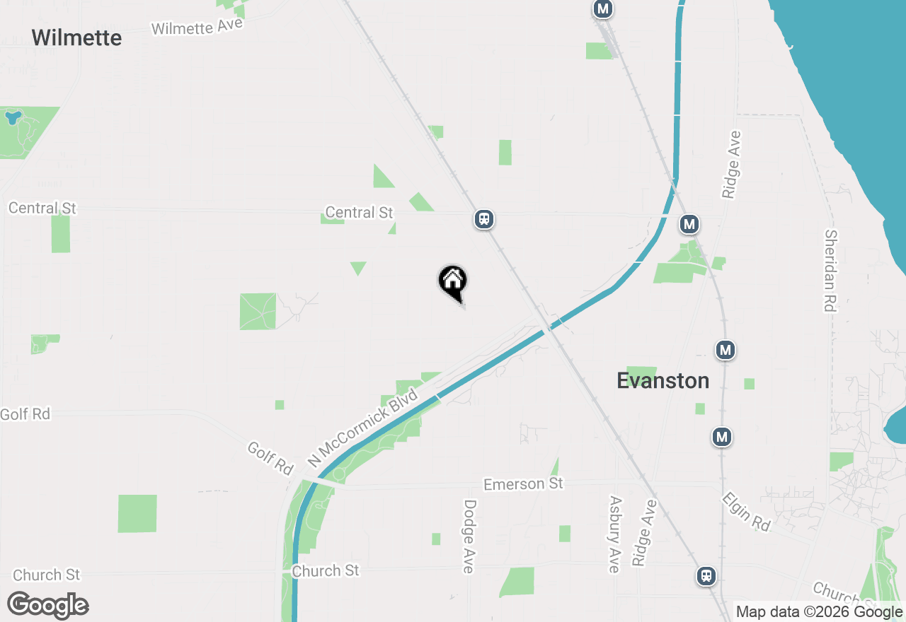 Map of 2317 Brown Avenue #1, Evanston, IL 60201