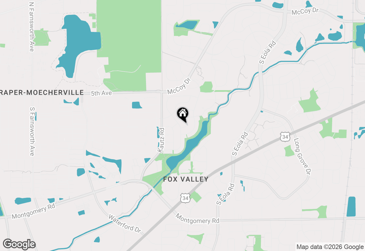 Map of 2310 Wyndham Court, Aurora, IL 60504