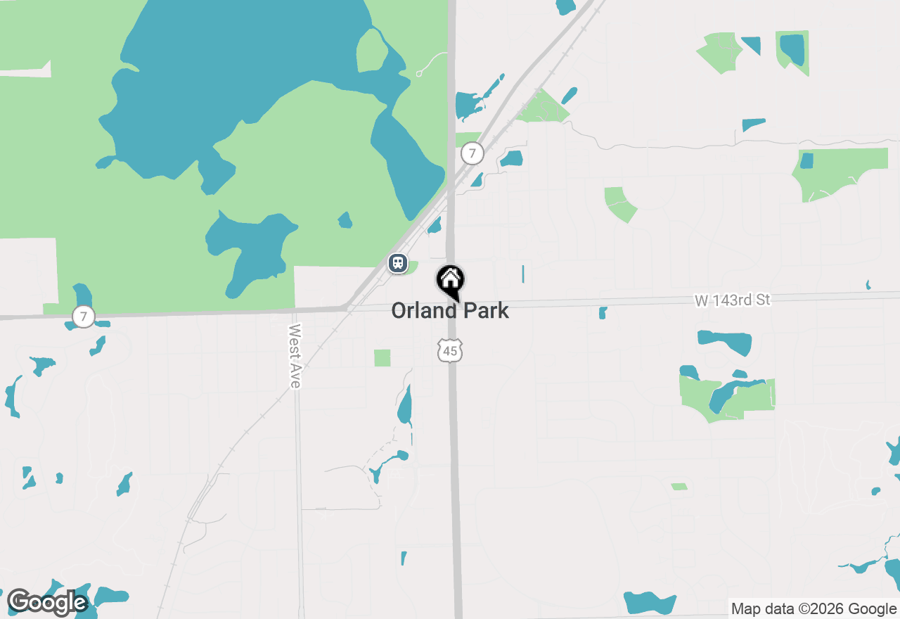 Map of 15212 Penrose Court, Orland Park, IL 60467