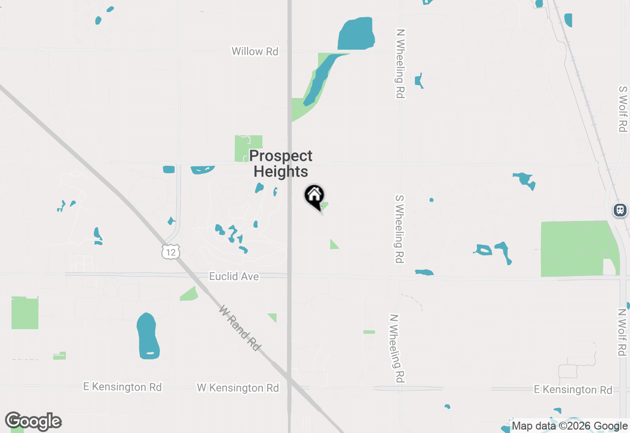 Map of 103 S Maple Lane, Prospect Heights, IL 60070