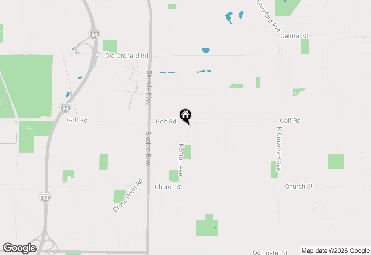 Map of 9558 Gross Point Road #A605, Skokie, IL 60076