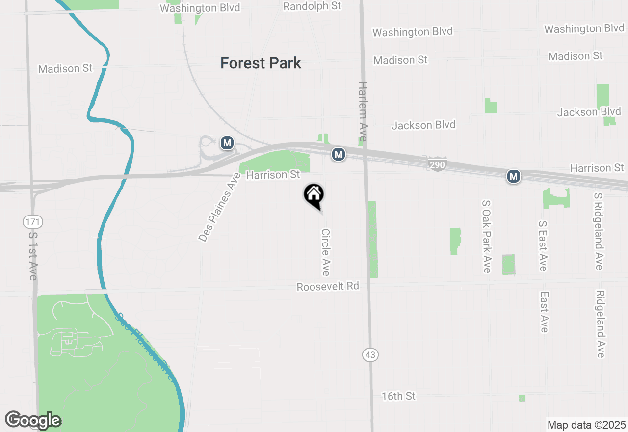 Map of 920 Hannah Avenue, Forest Park, IL 60130