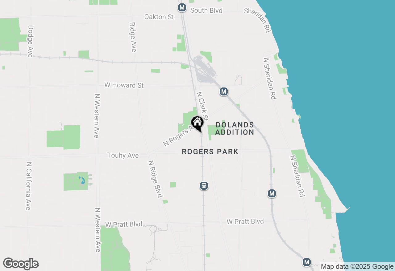 Map of 7315 N Honore Street #3, Chicago, IL 60626