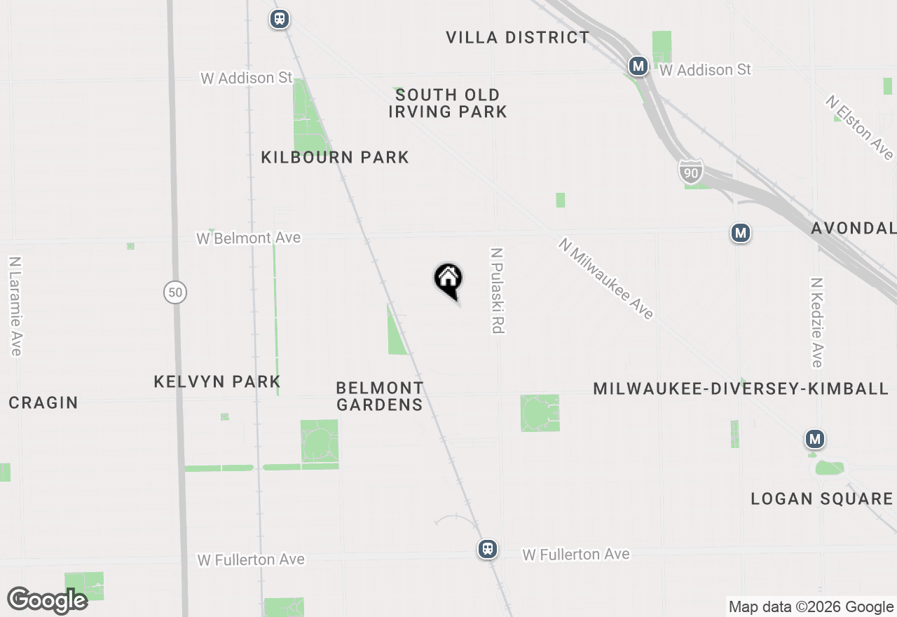Map of 4112 W Wellington Avenue #1R, Chicago, IL 60641