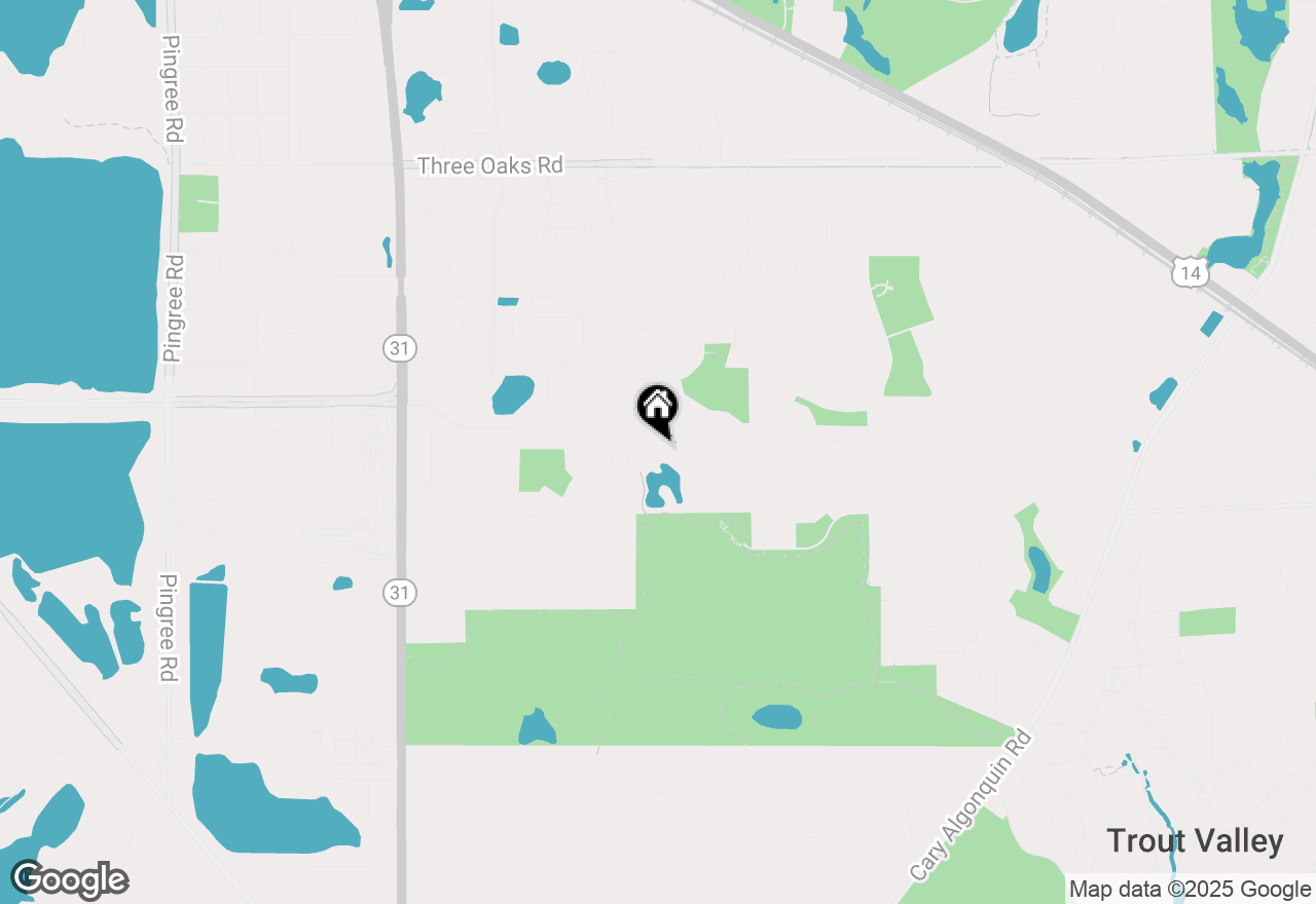 Map of 10 New Haven Drive, Cary, IL 60013