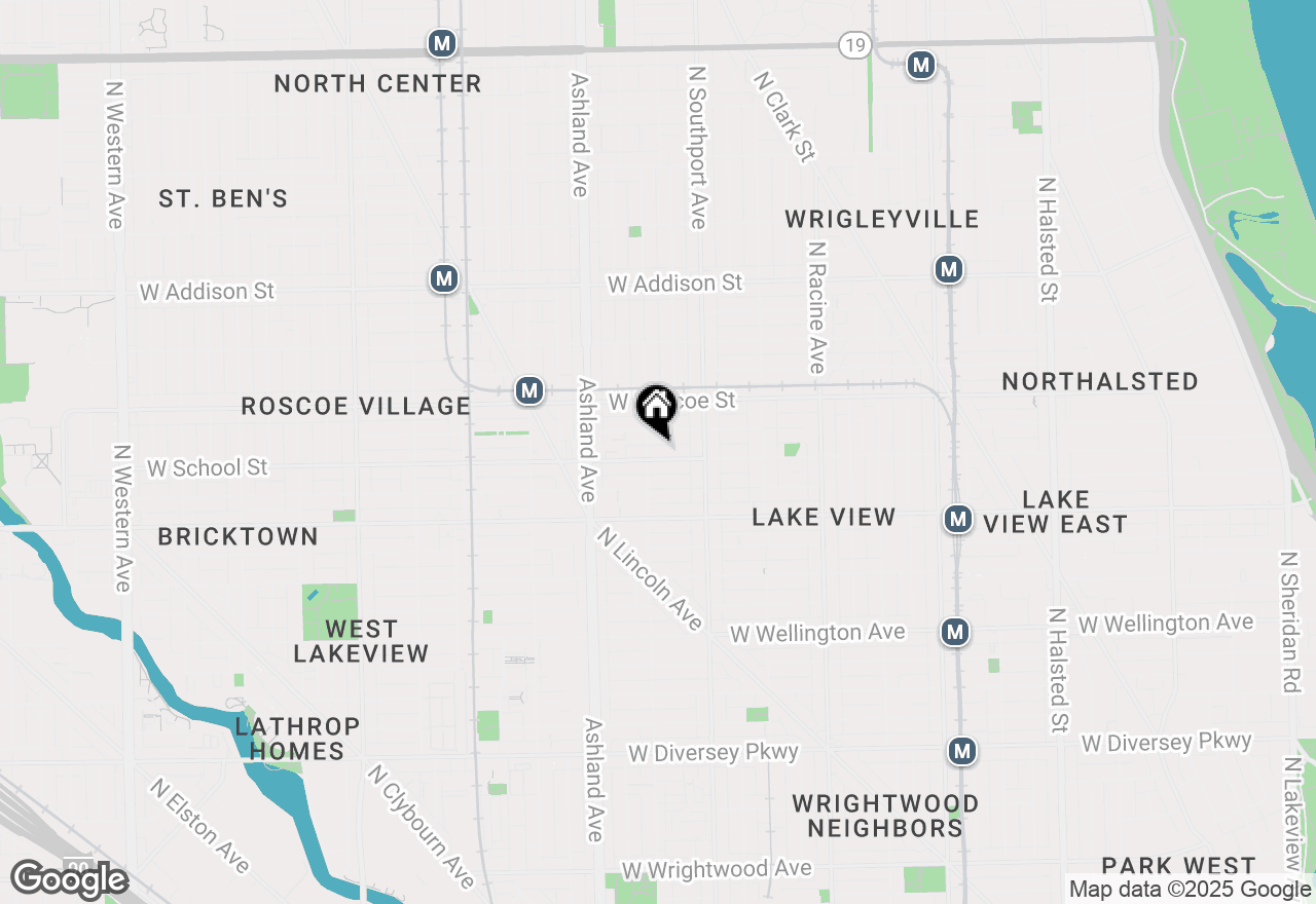 Map of 1450 W School Street #1, Chicago, IL 60657