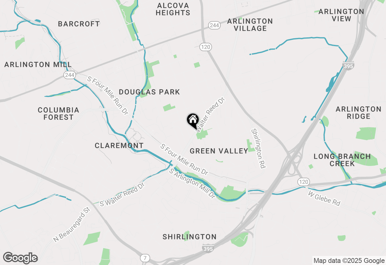 Map of 2020 S Pollard Street, Arlington, VA 22204