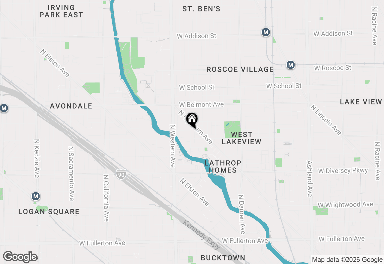 Map of 3023 N Oakley Avenue #G, Chicago, IL 60618